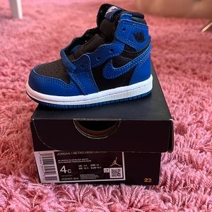 SOLD Brand new toddler Jordan 1 high dark marina blue